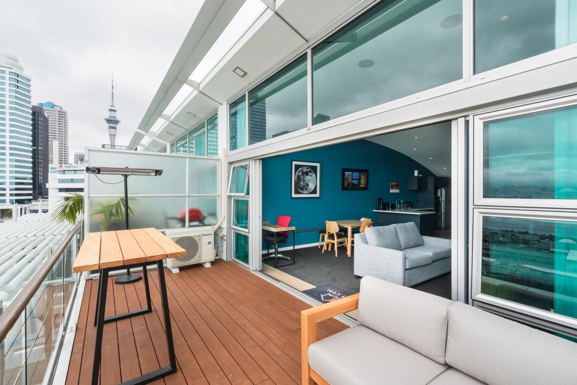 Penthouse Apartment With Stunning Harbour Views Auckland Extérieur photo